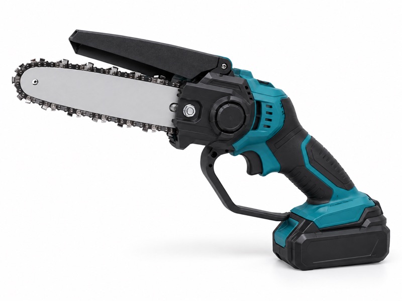 Illustrative equipment image: Electric mini chainsaw